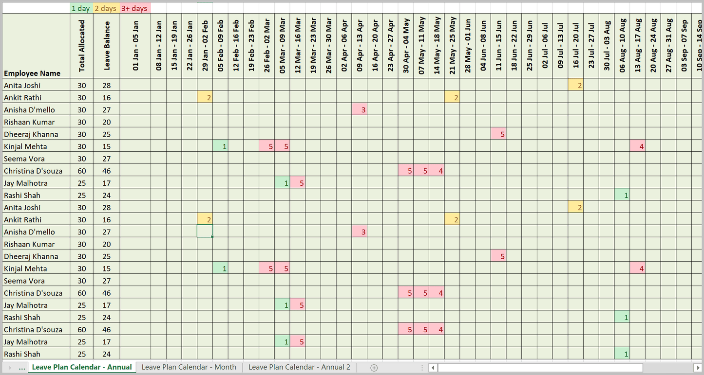 Resource and Capacity Excel Plans Toolkit