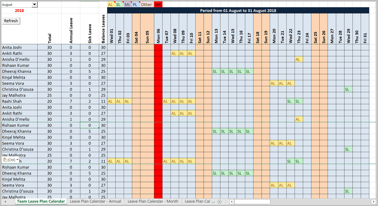 Resource and Capacity Excel Plans Toolkit