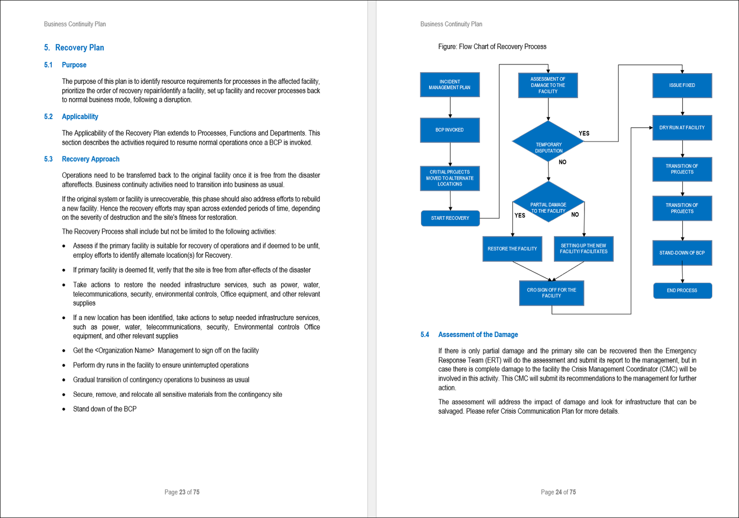 business continuity template